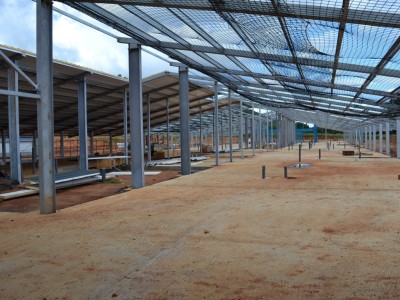 12th October 2014 Dodowa Main Building - View Inside Steel Framework