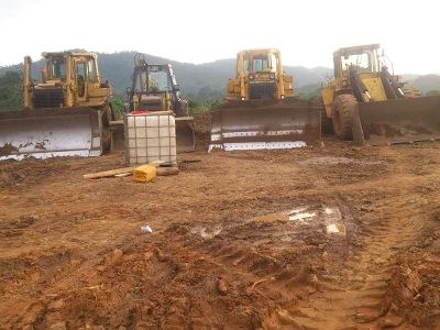 24th August 2014 Fomena Site Bulldozers