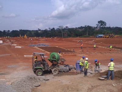 27th May 2015 Abetifi Hospital Site Layout Preparation Work