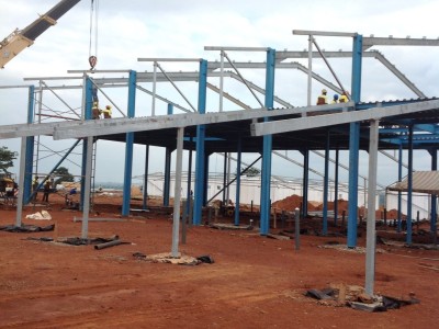 24th August 2015 Kumawu Hospital Main Building Steelwork and Roof