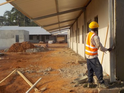 12th November 2015 Kumawu Hospital Ward Walls Plastering