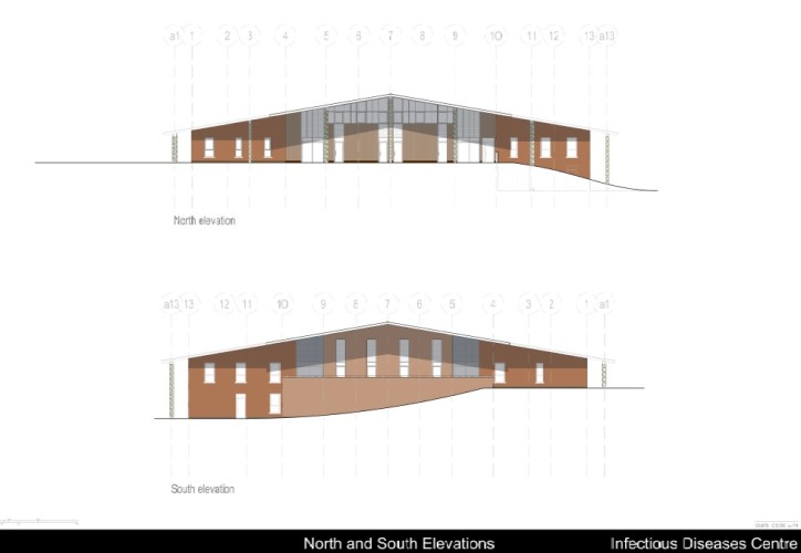 IDC North and South Elevations