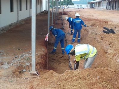 28th April 2016 - Kumawu Hospital Veranda Drains